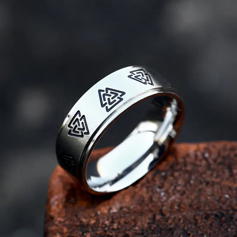 Korean Vintage Stainless Steel Simple Ring