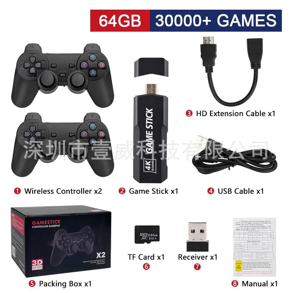 Retro TV Game Console with Dual Controllers (M8)