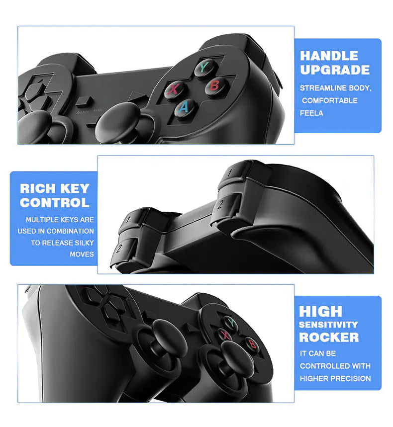 Retro TV Game Console with Dual Controllers (M8)