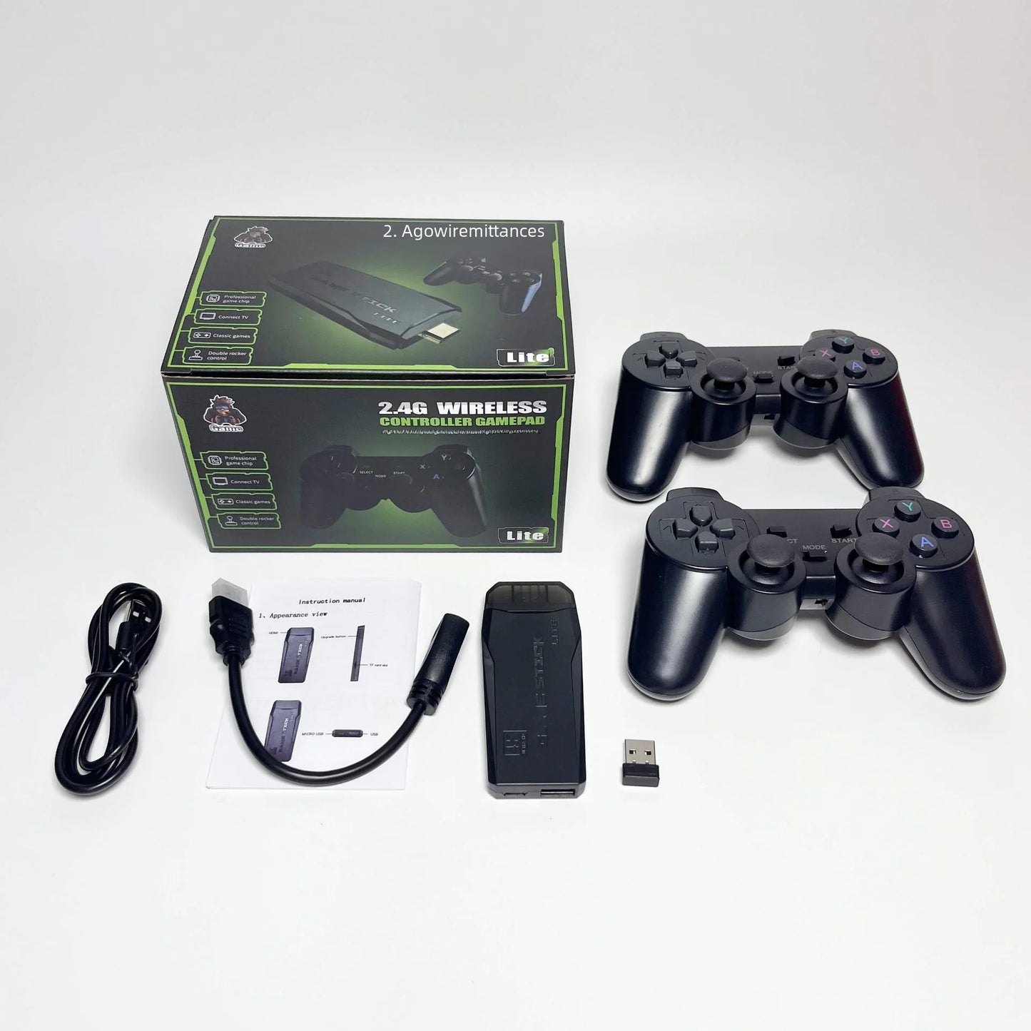 Retro TV Game Console with Dual Controllers (M8)