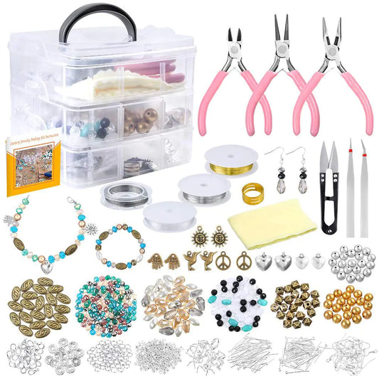 Acrylic Pearl Crystal Bead Bracelet DIY Jewelry Kit