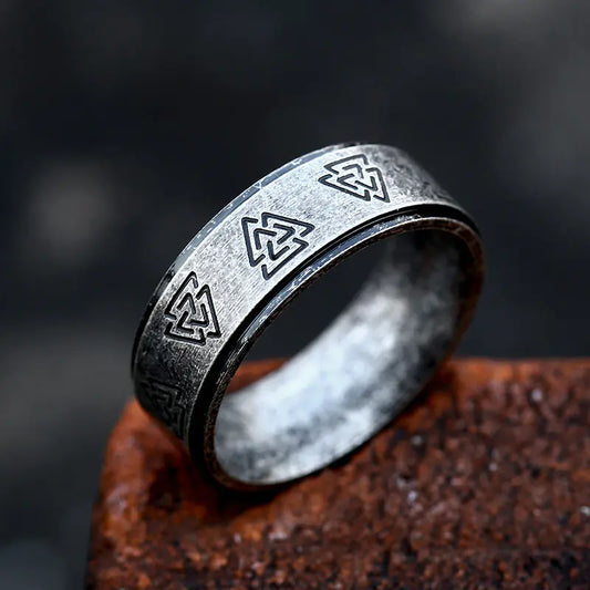 Korean Vintage Stainless Steel Simple Ring