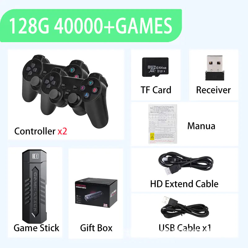 Retro TV Game Console with Dual Controllers (M8)